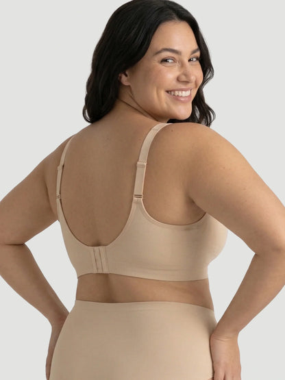 2-Pack Adjustable Wire Free Shaper Bra (Cups A-FF) + FREE Bra Extender