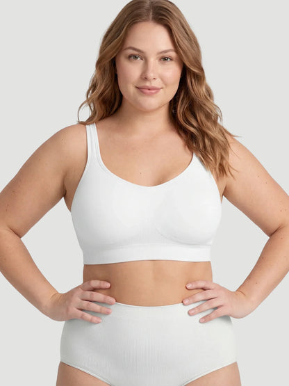 2-Pack Adjustable Wire Free Shaper Bra (Cups A-FF) + FREE Bra Extender