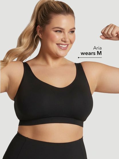 2-Pack Adjustable Wire Free Shaper Bra (Cups A-FF) + FREE Bra Extender