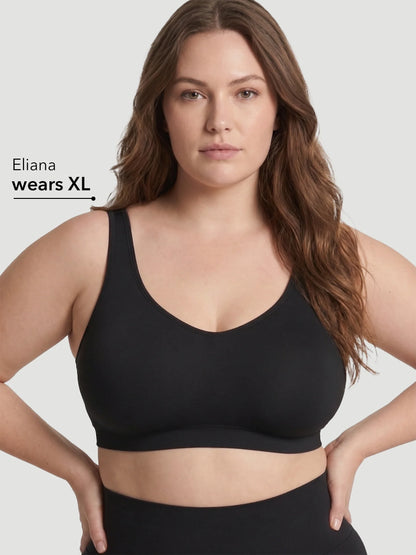 2-Pack Adjustable Wire Free Shaper Bra (Cups A-FF) + FREE Bra Extender