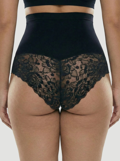 High Waisted Shaping Lace Panty